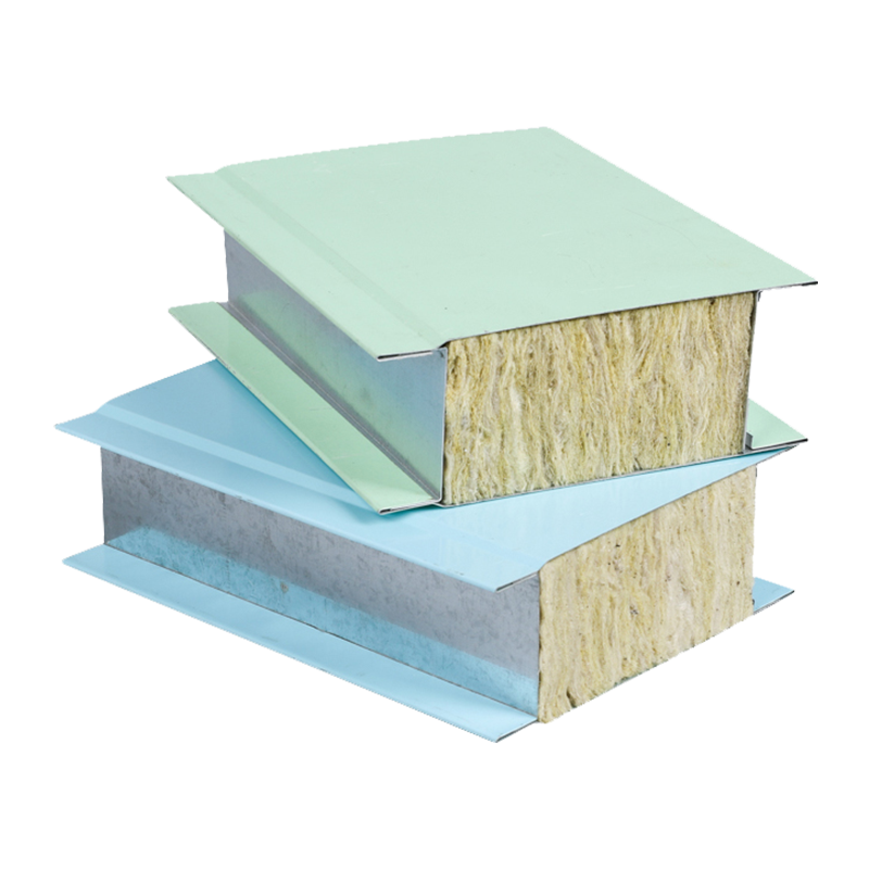 Panel de sala limpia de lana de roca fabricado a máquina