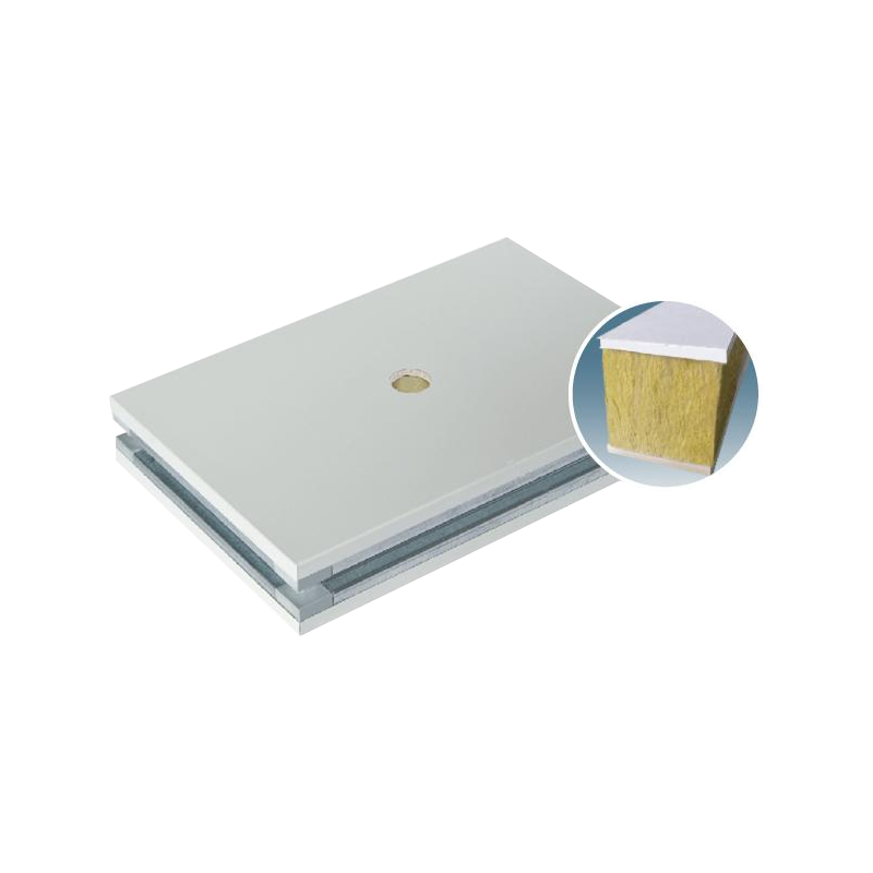 Panel de sala limpia manual de lana de roca y yeso